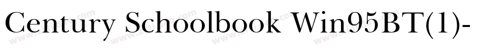 Century Schoolbook Win95BT(1)字体转换